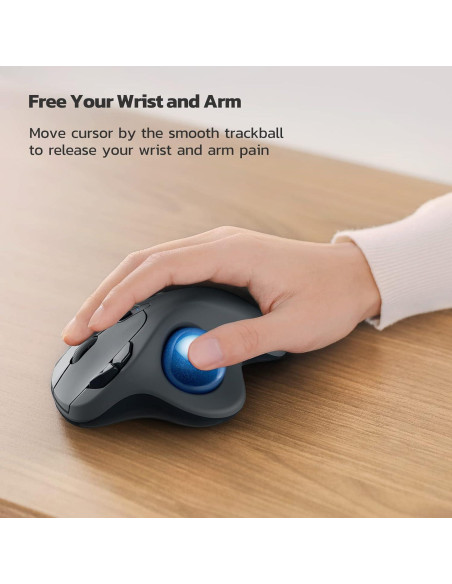Ratón Trackball Nulea M501 Inalámbrico Ergonómico Ratón Trackball Nulea M501 Inalámbrico Ergonómico