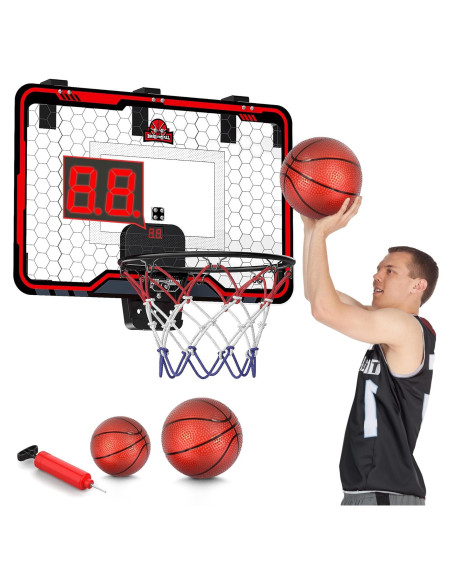 Aro de Baloncesto Interior HopeRock 61x41 cm con Marcador Aro de Baloncesto Interior HopeRock 61x41 cm con Marcador