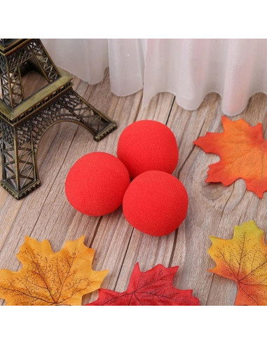 10 Bolas de Esponja Rojas PurYupearl para Magia y Comedia