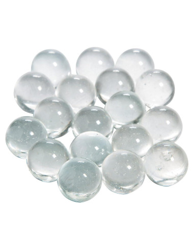 Bolas de vidrio transparente Fun Express - 87 piezas - 1.27 cm