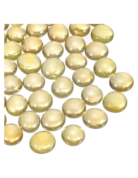 Perlas de Vidrio Amarillo Claro MECCANIXITY 100pcs 500g Perlas de Vidrio Amarillo Claro MECCANIXITY 100pcs 500g