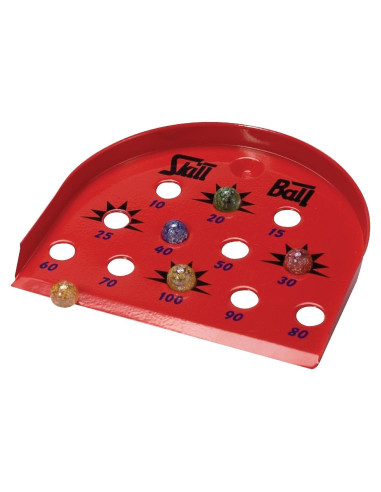 Juego de Habilidad con Bolas Schylling - 12 Canicas de Colores