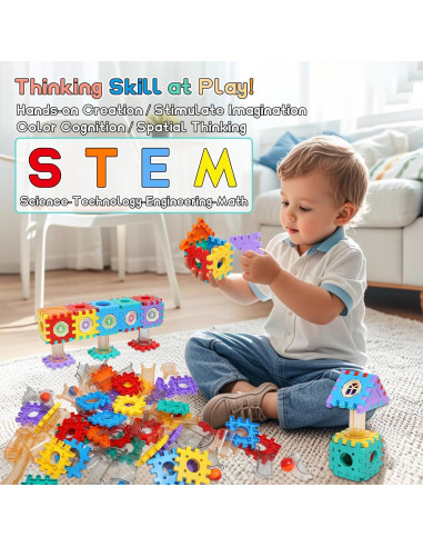 Juguete de Aprendizaje STEM AOSITE 234 Piezas Canicas 4-10 Años