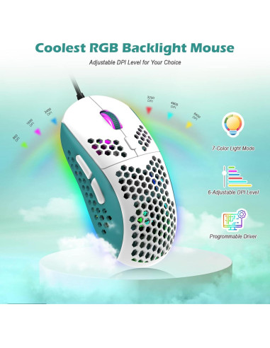 Teclado Mecánico ZIYOU LANG RK-T8 68 Teclas RGB Verde