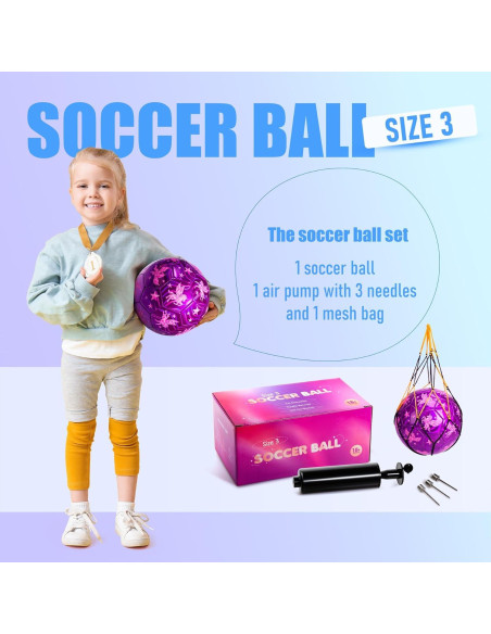 Balón de Fútbol INPODAK Tamaño 3 Unicornio Rosa para Niños Balón de Fútbol INPODAK Tamaño 3 Unicornio Rosa para Niños