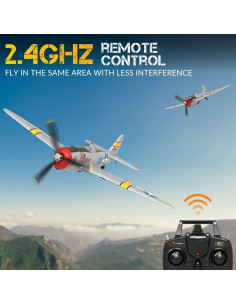 Avión RC RCSHOBBY P-47 Thunderbolt 2.4GHz Listo para Volar 2