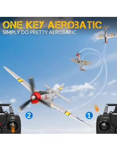 Avión RC RCSHOBBY P-47 Thunderbolt 2.4GHz Listo para Volar