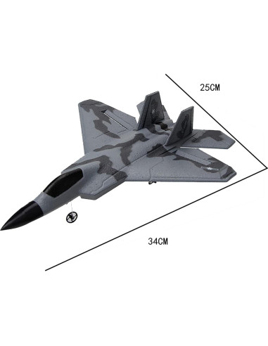 Avión RC Control Remoto OTSTOY Jet F22 250mm 2.4GHz