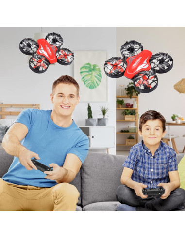Mini Drone LIZHOUMIL para Niños, Control Remoto, 3 Baterías