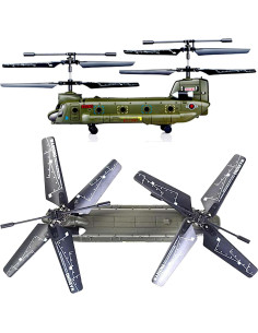 Helicóptero RC POCO DIVO Chinook CH-47 10.4" Carga Militar 2