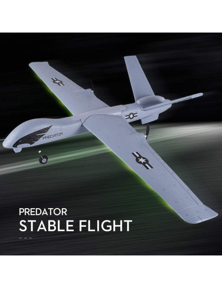 Avión RC Predator 2.4GHz 2 Canales con Giroscopio 660mm Avión RC Predator 2.4GHz 2 Canales con Giroscopio 660mm