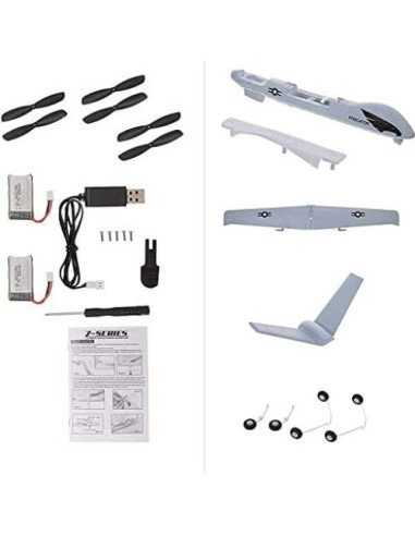 Avión RC Predator 2.4GHz 2 Canales con Giroscopio 660mm