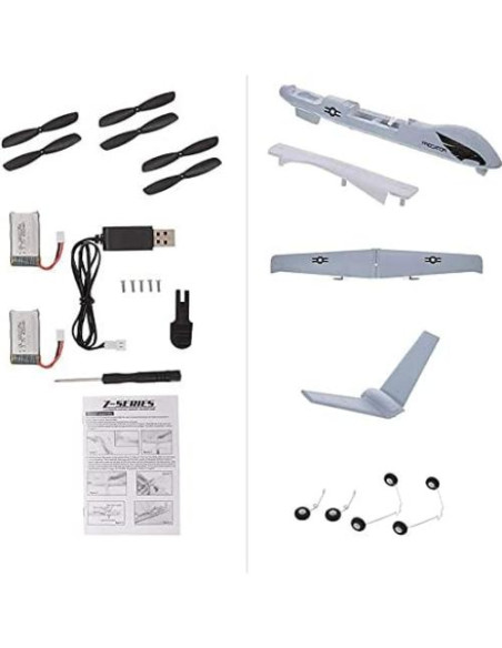 Avión RC Predator 2.4GHz 2 Canales con Giroscopio 660mm Avión RC Predator 2.4GHz 2 Canales con Giroscopio 660mm