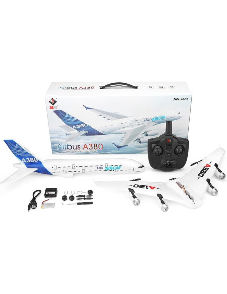 Avión RC GoolRC XK A120 A380 3CH RTF 0.75 kg para Niños Avión RC GoolRC XK A120 A380 3CH RTF 0.75 kg para Niños