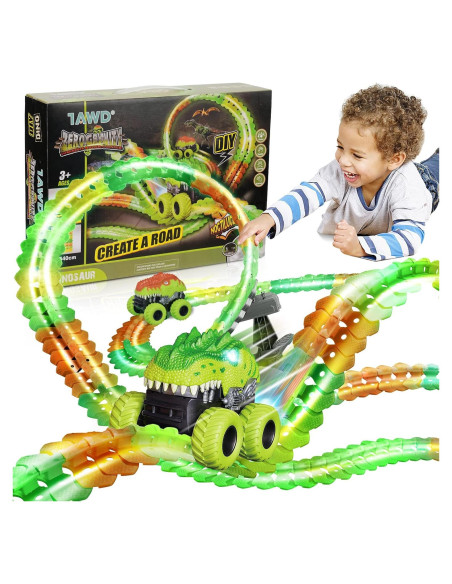 Pista de Carreras Brillante Tawd 5.49m con Coche LED Pista de Carreras Brillante Tawd 5.49m con Coche LED
