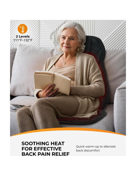 Masajeador de Espalda CooCoCo con Calor y Vibración 8 Motores Masajeador de Espalda CooCoCo con Calor y Vibración 8 Motores