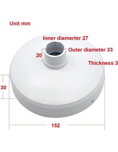 Soporte de Pared para Cámara de Seguridad CTXSumTec 25x10x3cm