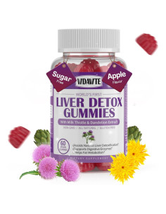 Gomitas Detox Hepáticas Sin Azúcar VIDAVITE 60 Unidades