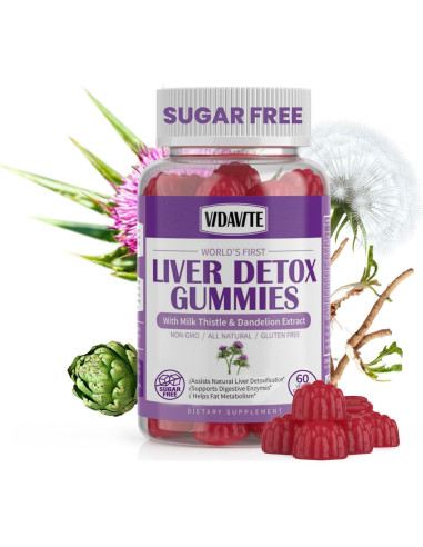 Gomitas Detox Hepáticas Sin Azúcar VIDAVITE 60 Unidades