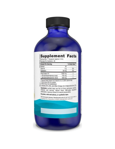 Aceite de Pescado Omega-3 Nordic Naturals 236.6 ml Limón