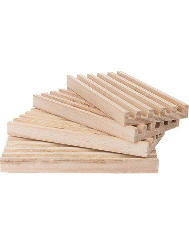 Soportes de Dominó de Madera Spin Master - Juego de 4 Bandejas