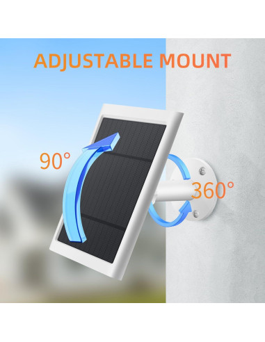 Panel Solar Paodekua para Cámara Ring - 3 Piezas 4W