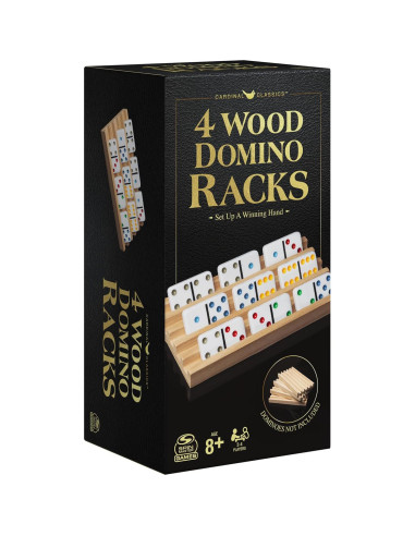 Soportes de Dominó de Madera Spin Master - Juego de 4 Bandejas