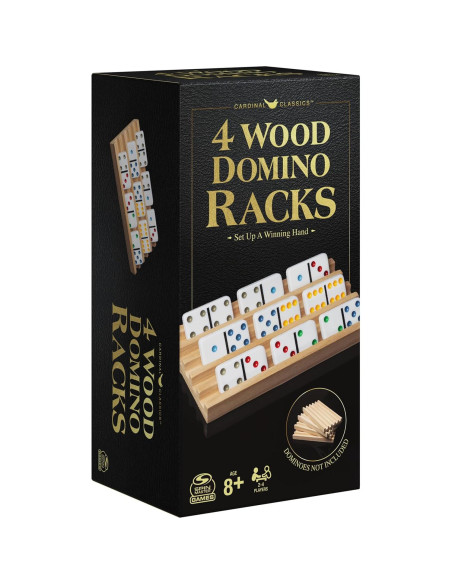 Soportes de Dominó de Madera Spin Master - Juego de 4 Bandejas Soportes de Dominó de Madera Spin Master - Juego de 4 Bandejas