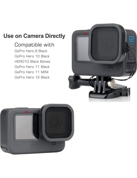 Paquete de 4 Filtros ND8 ND16 ND32 ND64 para GoPro Hero 12/11/10/9 Paquete de 4 Filtros ND8 ND16 ND32 ND64 para GoPro Hero 12/11/10/9
