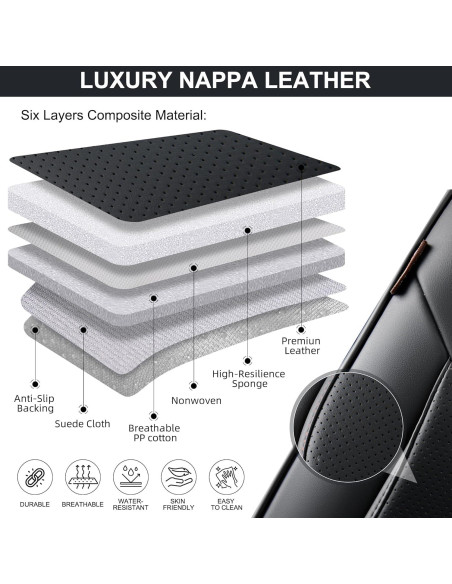 Fundas de Asiento de Coche BWTJF Negras Universales 2 Piezas Fundas de Asiento de Coche BWTJF Negras Universales 2 Piezas