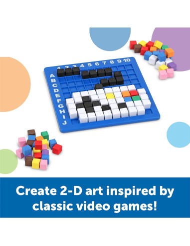 Desafío de Arte Pixel Learning Resources - Juguete STEM 402 Piezas