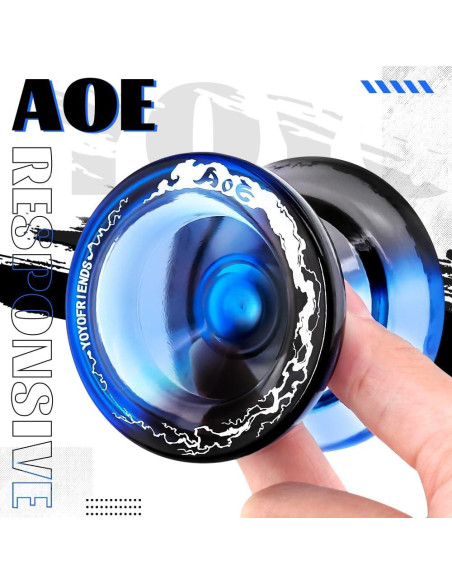 Yoyo Profesional AOE Responsivo para Niños 8-12 Años - Kit Completo Yoyo Profesional AOE Responsivo para Niños 8-12 Años - Kit Completo