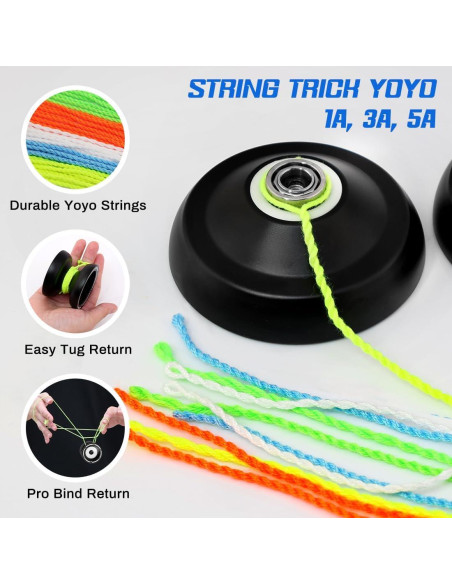 Yoyo S2 Responsable 7YO para Niños y Adultos - Metal, 10 Cuerdas Yoyo S2 Responsable 7YO para Niños y Adultos - Metal, 10 Cuerdas
