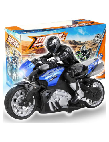 Motocicleta RC Liberty Imports 1:10 Alta Velocidad Azul