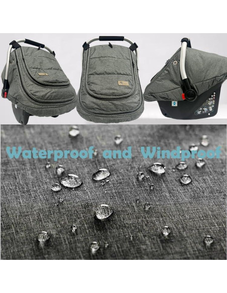 Funda de Asiento de Coche para Bebés YAZELY Gris Invierno Funda de Asiento de Coche para Bebés YAZELY Gris Invierno