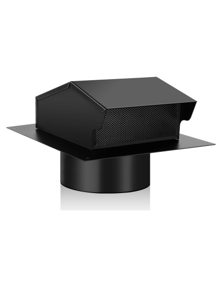 Tapa de Ventilación de Techo 4" Topfurn, Acero Inoxidable, Negro Tapa de Ventilación de Techo 4" Topfurn, Acero Inoxidable, Negro