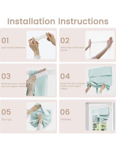 Cortina de Ventana Vatge Aqua 20.32x91.44 cm para Puerta Cortina de Ventana Vatge Aqua 20.32x91.44 cm para Puerta