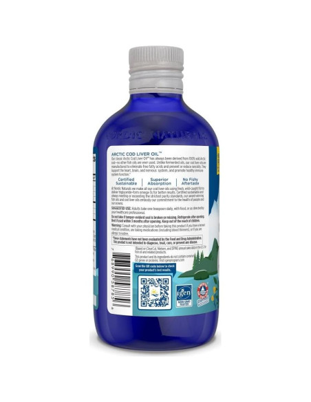 Aceite de Hígado de Bacalao Ártico Nordic Naturals 236.6 ml Aceite de Hígado de Bacalao Ártico Nordic Naturals 236.6 ml