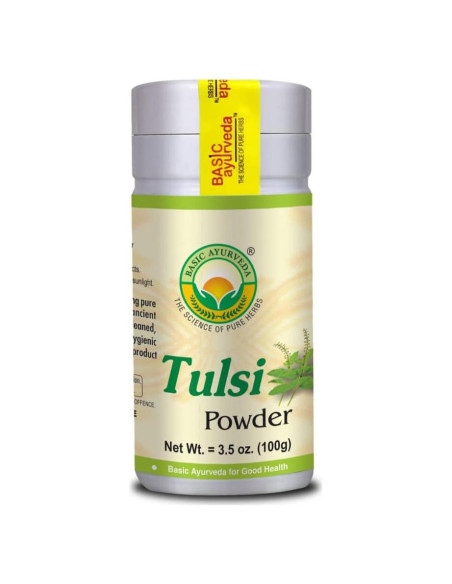 Polvo de Tulsi Basic Ayurveda 100g - Albahaca Sagrada Pura Polvo de Tulsi Basic Ayurveda 100g - Albahaca Sagrada Pura