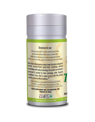 Polvo de Tulsi Basic Ayurveda 100g - Albahaca Sagrada Pura