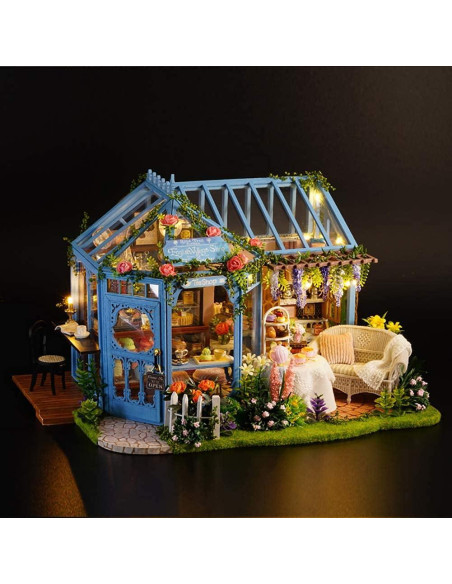 Casa de Muñecas Miniatura CUTEROOM 3D con Muebles y Luces LED Casa de Muñecas Miniatura CUTEROOM 3D con Muebles y Luces LED