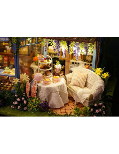 Casa de Muñecas Miniatura CUTEROOM 3D con Muebles y Luces LED