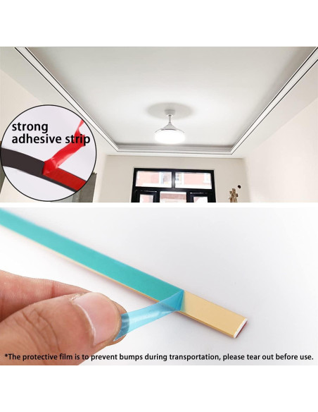 Moldura Flexible Autoadhesiva Gaahing 5m x 0.66cm Dorado Mate Moldura Flexible Autoadhesiva Gaahing 5m x 0.66cm Dorado Mate