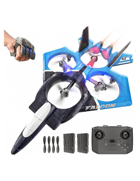 Avión RC BEZGAR Azul con Giroscopio y Acrobacias 360 Avión RC BEZGAR Azul con Giroscopio y Acrobacias 360