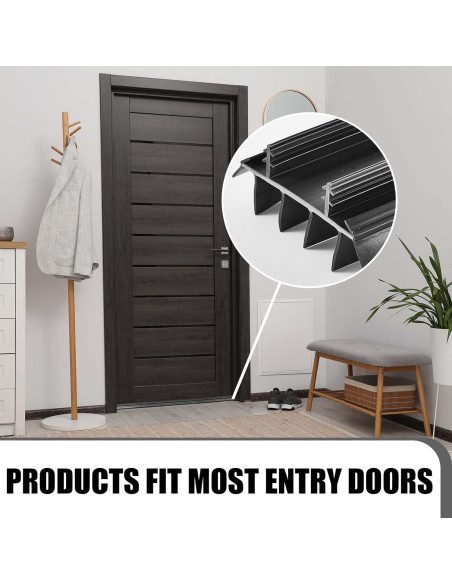 Sello Inferior de Puerta Kerf Pushglossy 91.44 cm Negro 2 Pzs Sello Inferior de Puerta Kerf Pushglossy 91.44 cm Negro 2 Pzs