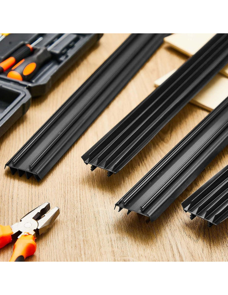 Sello Inferior de Puerta Kerf Pushglossy 91.44 cm Negro 2 Pzs Sello Inferior de Puerta Kerf Pushglossy 91.44 cm Negro 2 Pzs