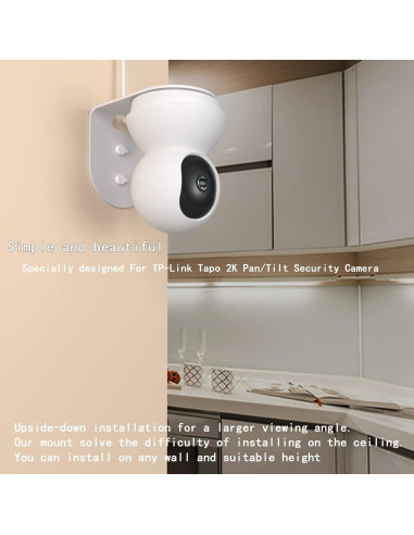 Soporte de Pared de Aluminio Zwolf para Cámara TP-Link Tapo C210 C200 - Paquete de 2