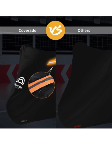 Funda de Motocicleta Impermeable Coverado 264cm Universal