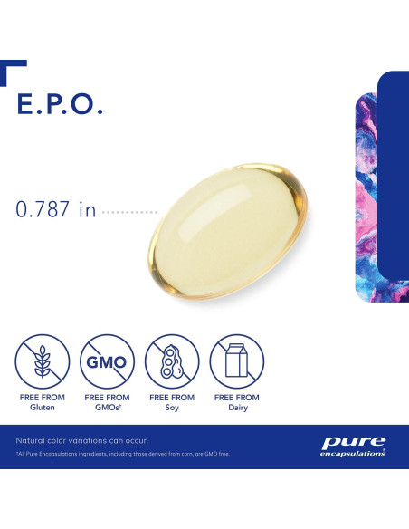 Suplemento Dietético Hipoalergénico Pure Encapsulations E.P.O. 100 Cápsulas Suplemento Dietético Hipoalergénico Pure Encapsulations E.P.O. 100 Cápsulas