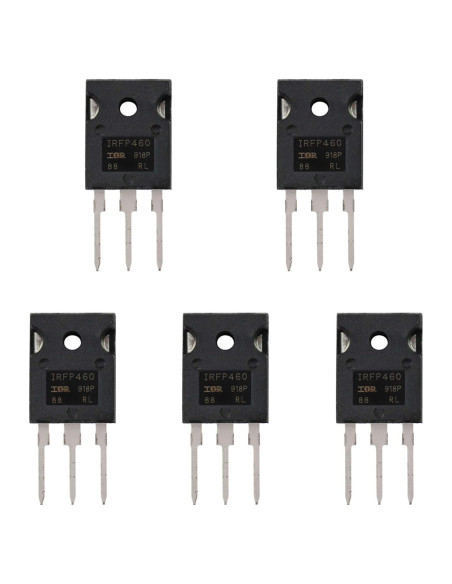 Transistor MOSFET BOJACK IRFP460N 20A 500V N-Channel Paquete 5 Transistor MOSFET BOJACK IRFP460N 20A 500V N-Channel Paquete 5